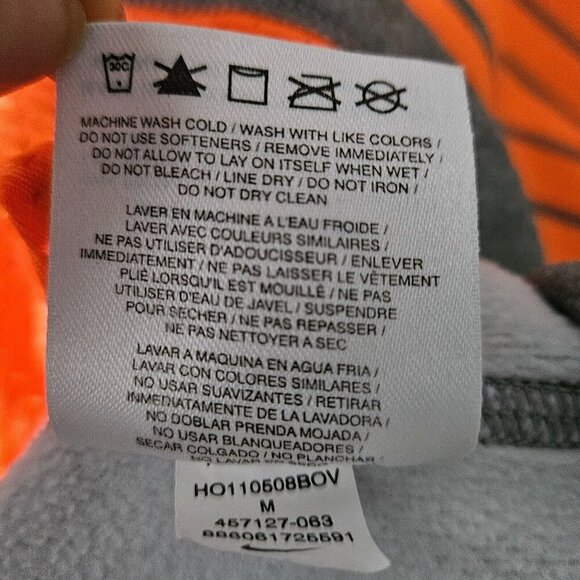 Nike Therma Fit Hoodie Womens M Big Spell Out Drawstring Gym Run Colorful Thumb - Picture 7 of 16